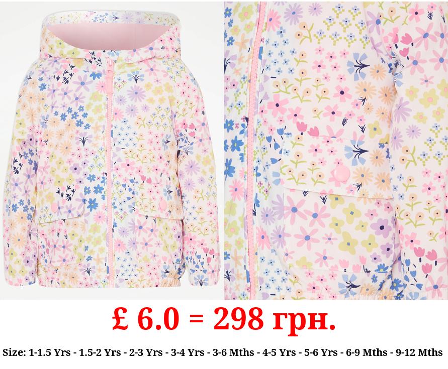 Ditsy Floral Rain Mac