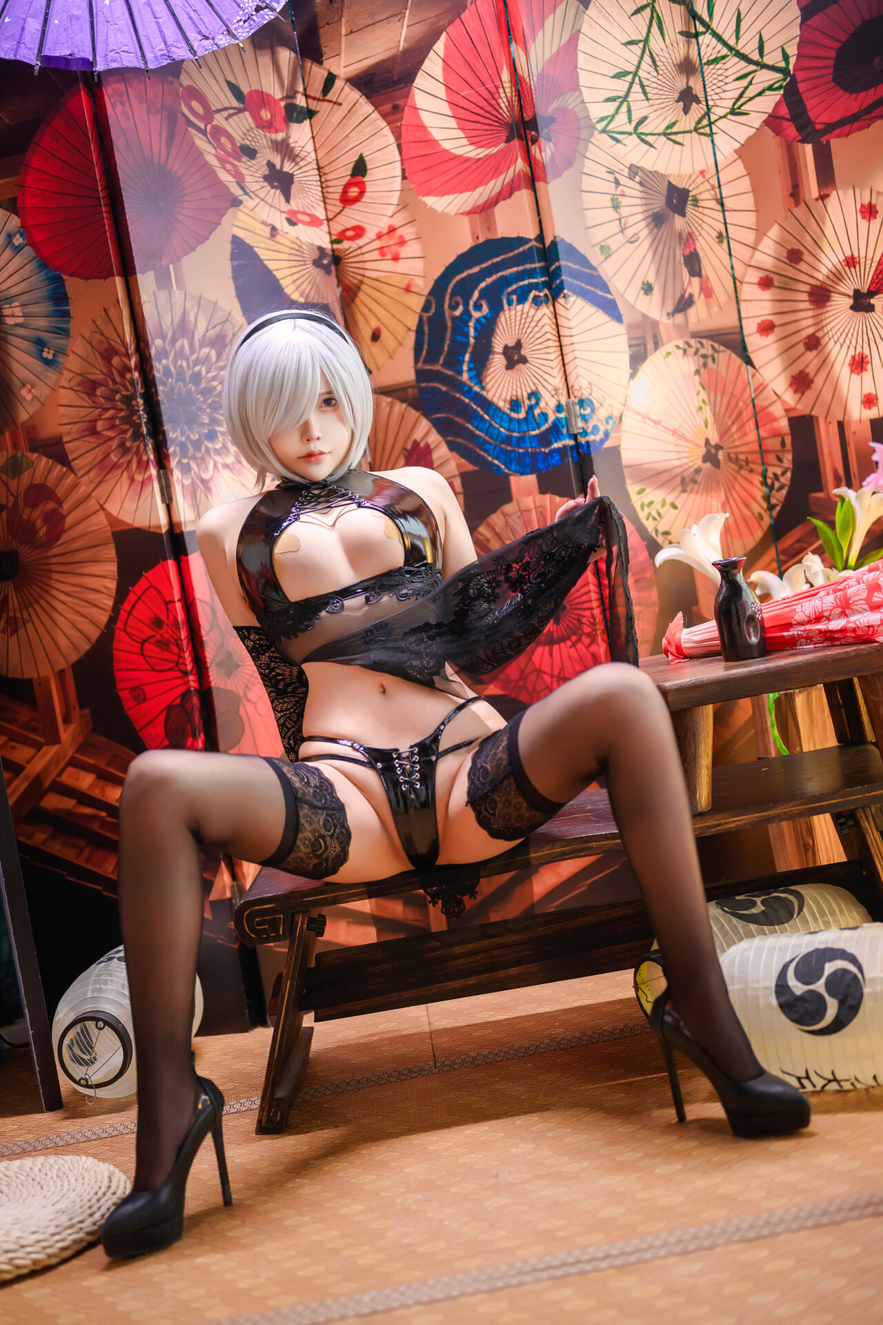[抱走莫子] 2B 靡烟旗袍 ニーア オートマタ 5