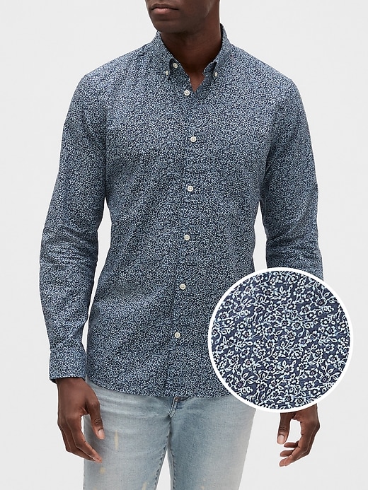 Poplin Long-Sleeve Shirt in Standard Fit