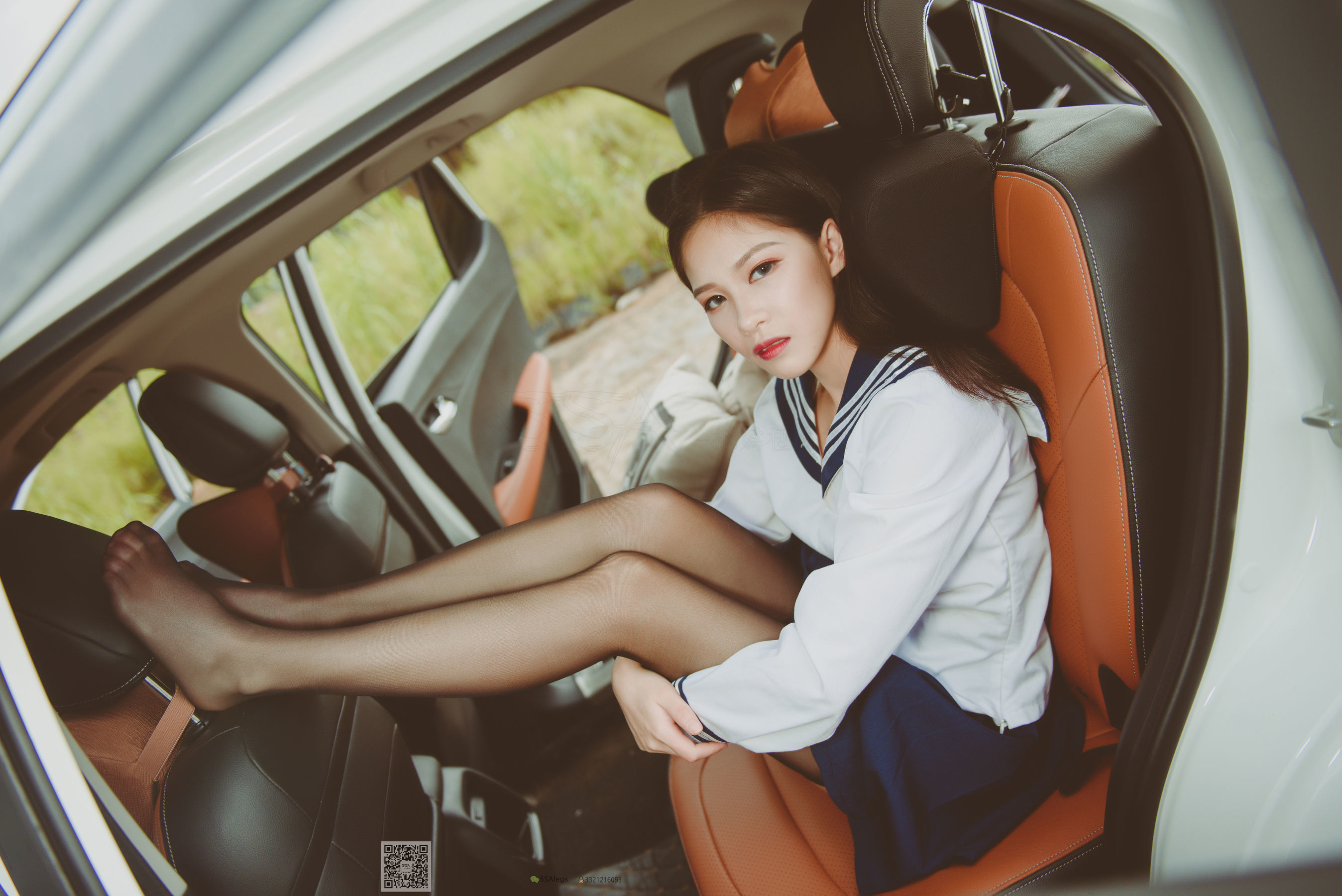 [SSA丝社]超清写真_No.017_佳佳_小丝妹开车-写真图集共63P 6