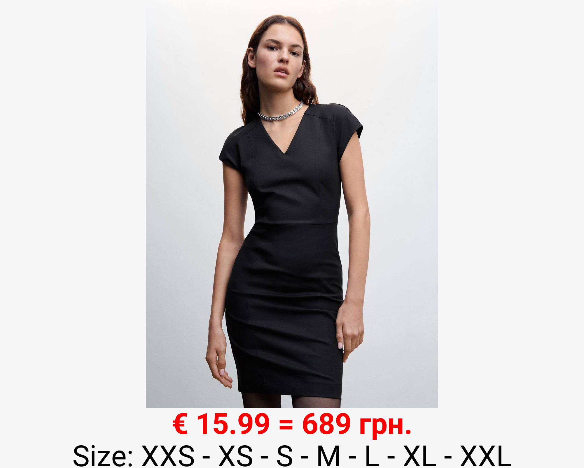 Vestido corto entallado