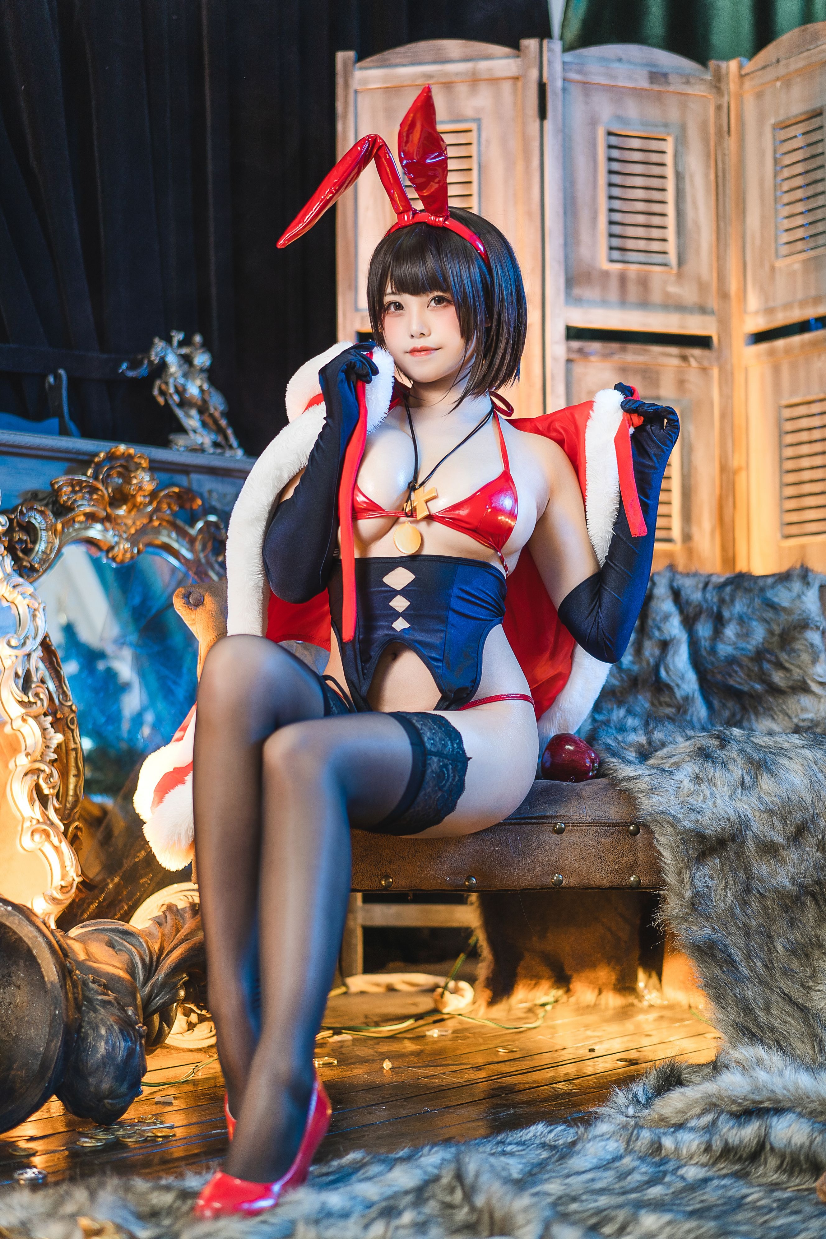 蜜汁猫裘 - NO.73 魔太郎圣诞 [51P-952MB] 14