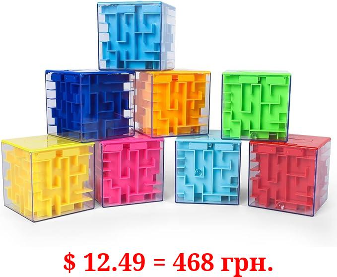 ThinkMax Money Maze Puzzle Box for Kids and Adults, Perfect Money Holder Maze Puzzle Gift Box (8pcs)