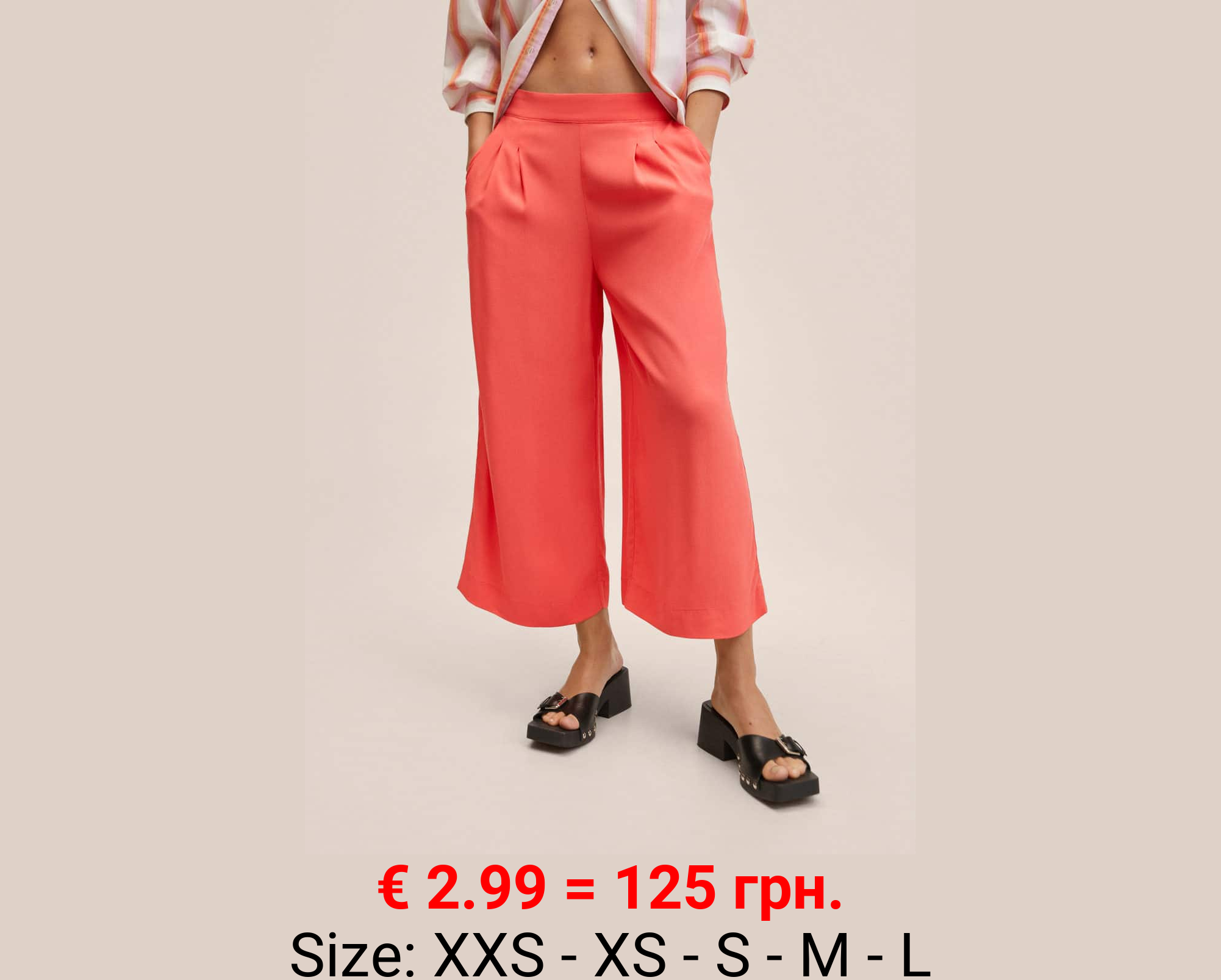 Pantalón culotte fluido