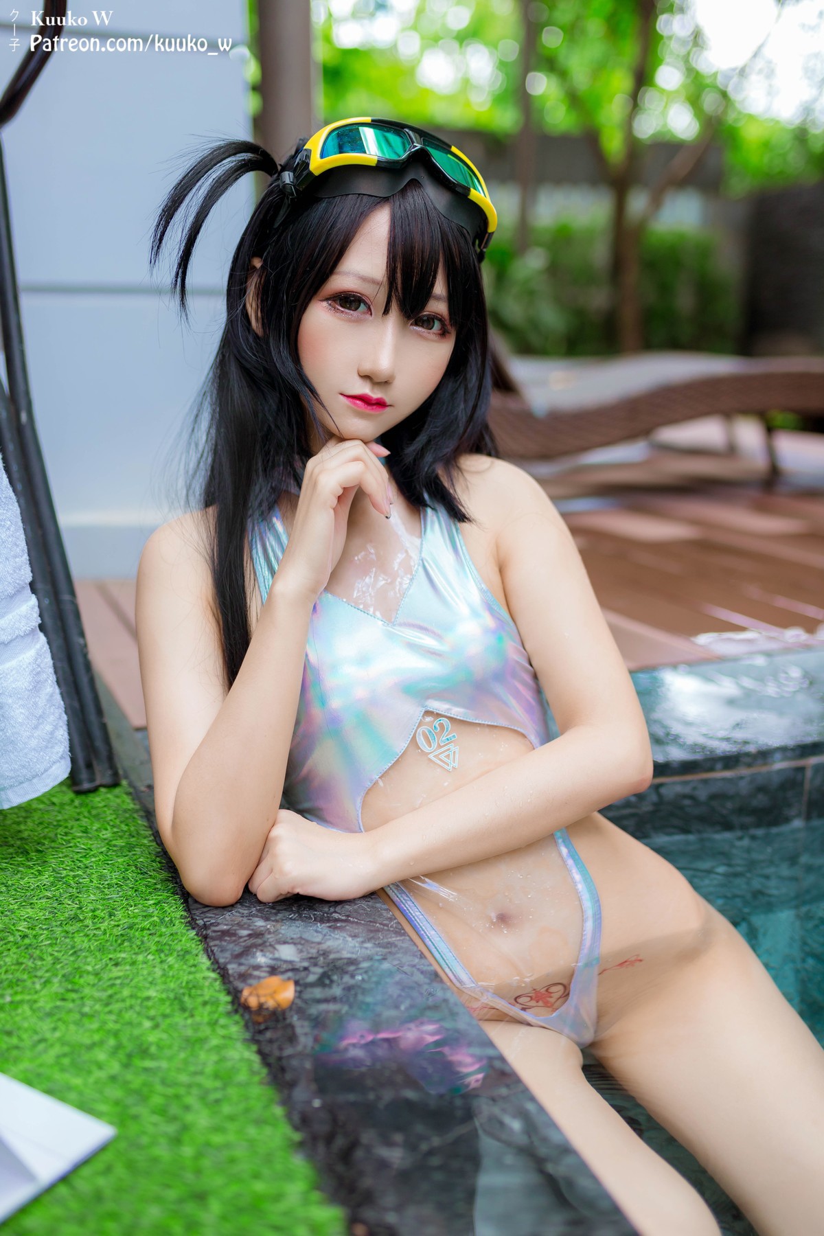 Cosplay KuukoW クー子 Teaches Swimming 17
