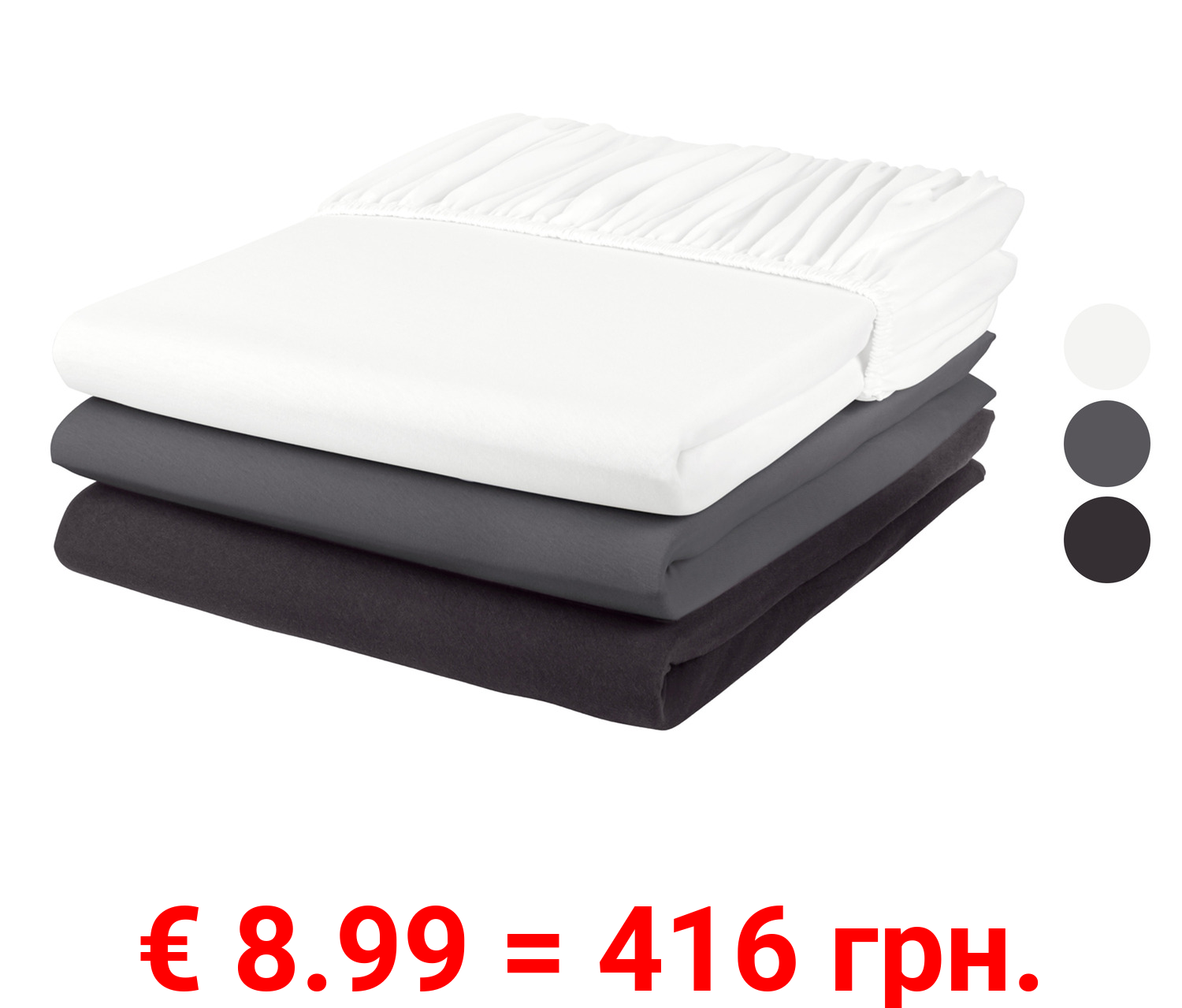 LIVARNO home Jersey-Spannbettlaken, 140-160 x 200 cm