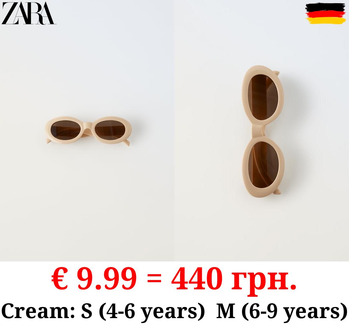 OVAL RESIN-FRAME SUNGLASSES