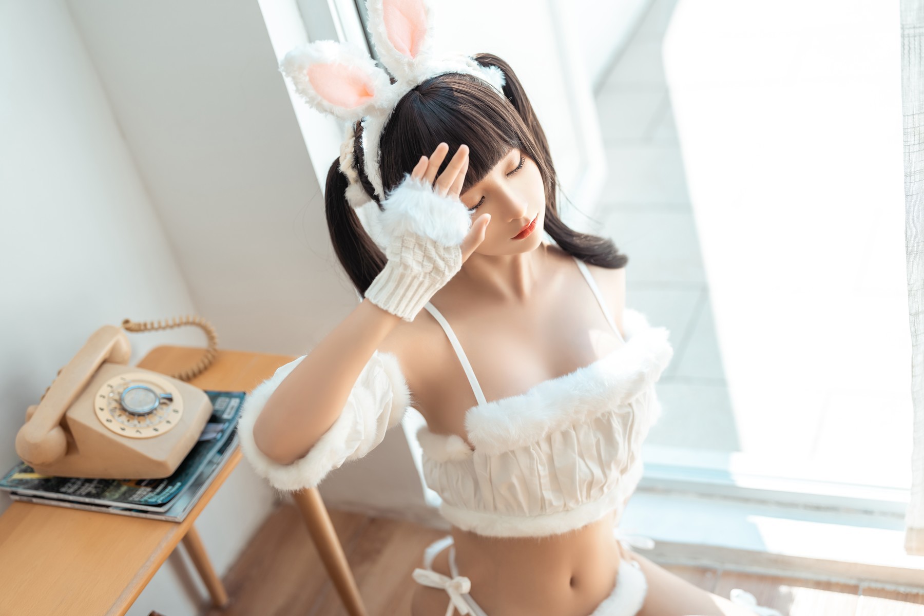 Cosplay 蠢沫沫 Chunmomo 绵绵兔 Mian Mian Rabbit 13