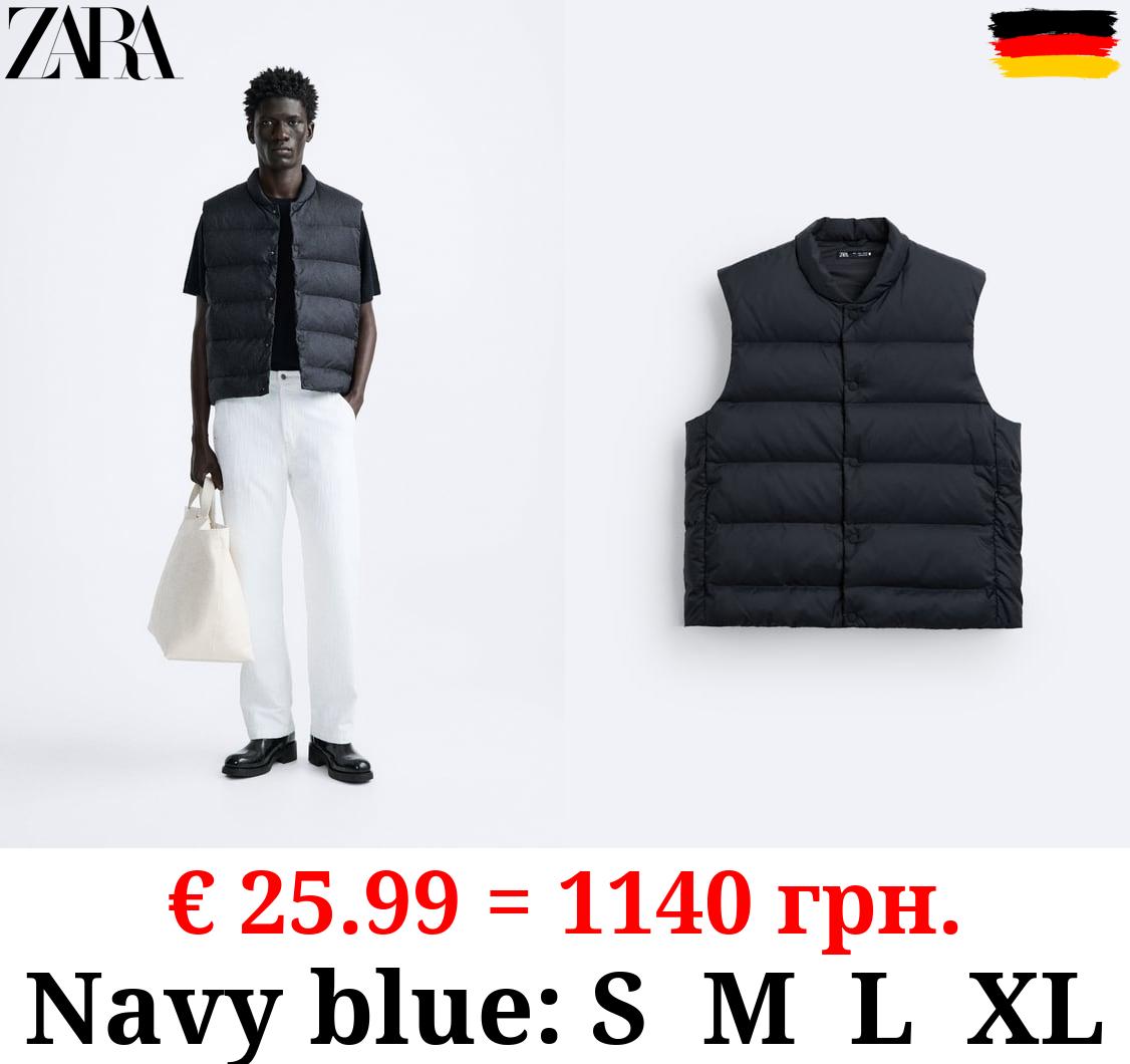 100% FEATHER DOWN PUFFER GILET