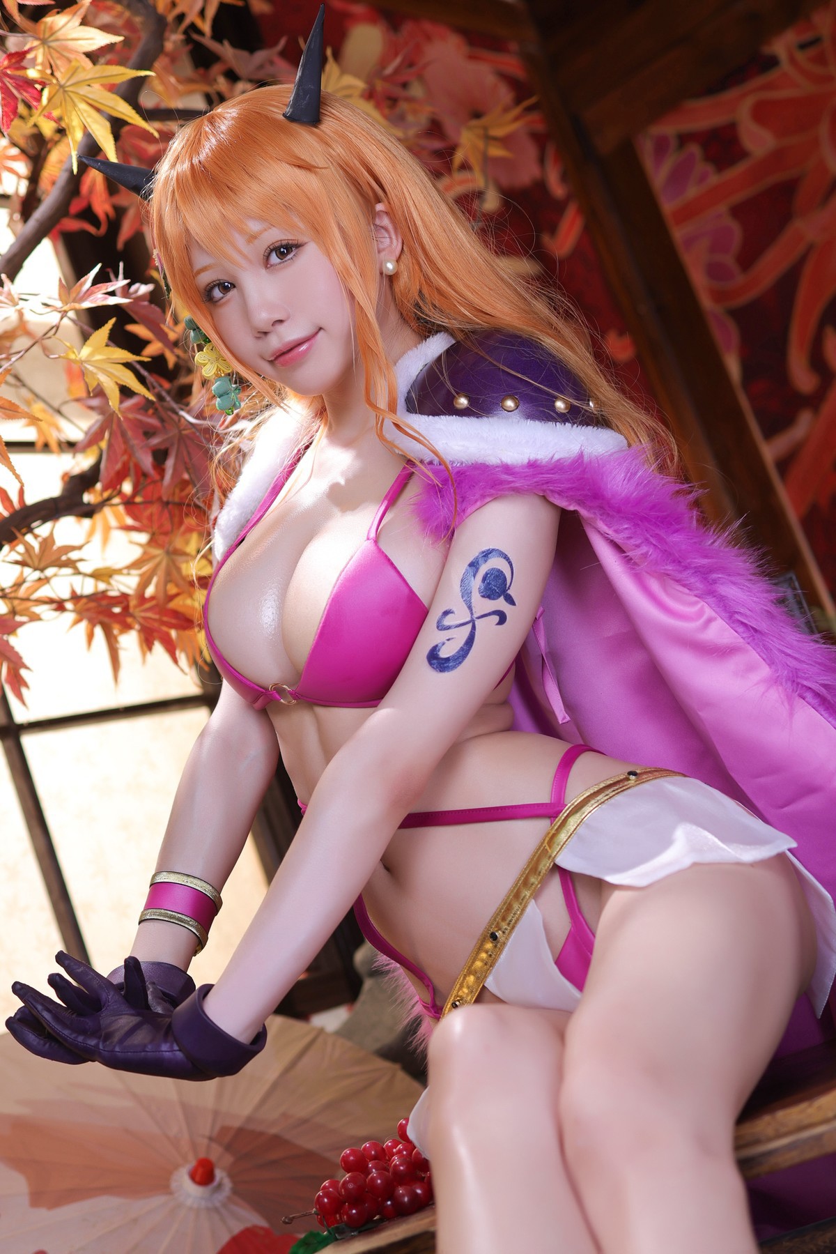 水淼aqua Cosplay 海贼王 娜美 72