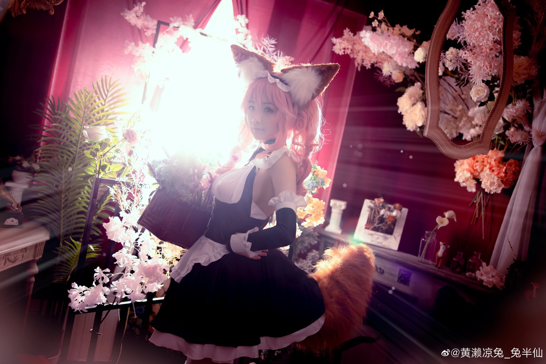 黄濑凉兔_兔半仙 Cosplay fate玉藻前女仆ver 16