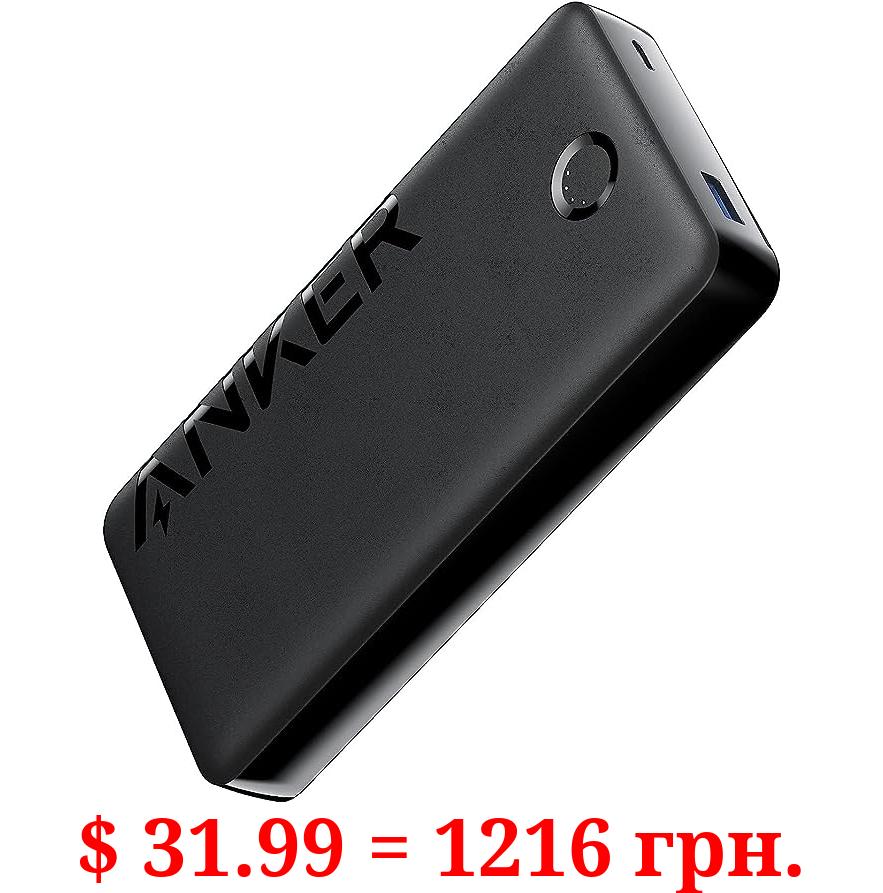 Anker Portable Charger, 20,000mAh Power Bank, Battery Pack with 2-Port, 15W High-Speed Charging for iPhone 15/15 Plus/15 Pro/15 Pro Max, 14/13/12 Series, Samsung Galaxy, and More (Black)