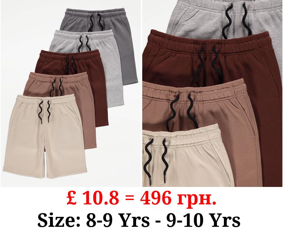 Plain Shorts 5 Pack