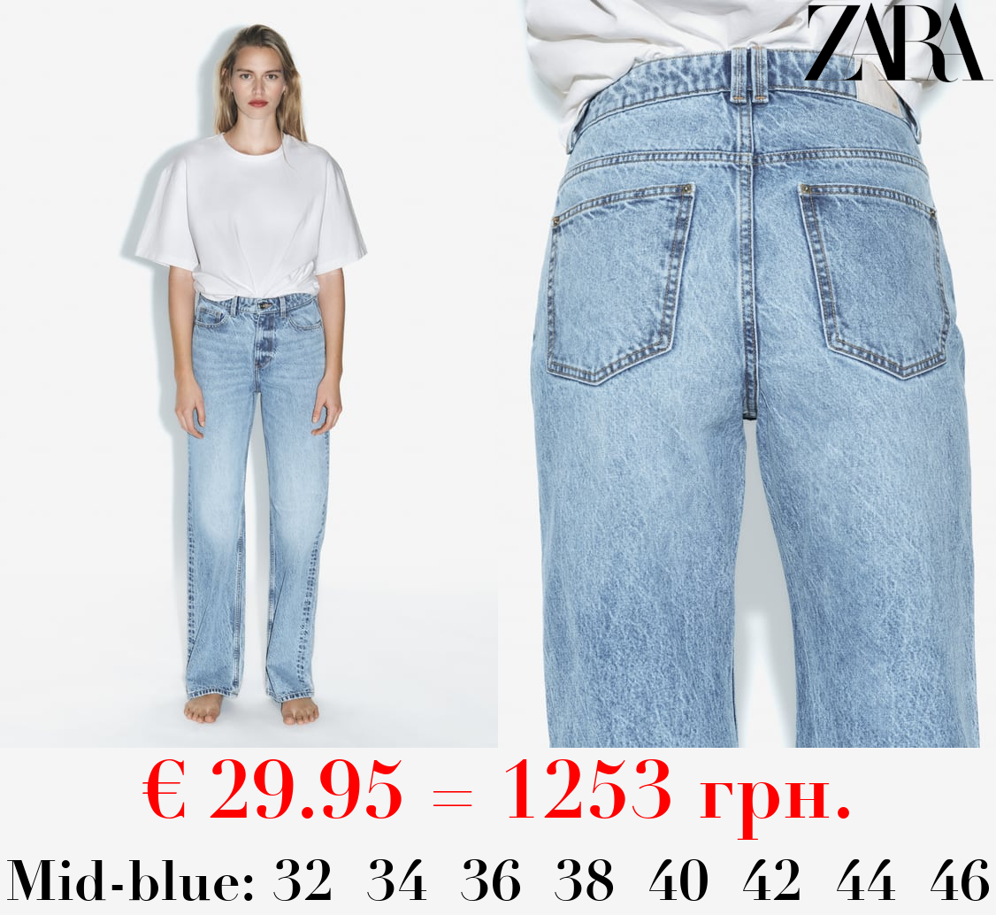Z1975 STRAIGHT-FIT HIGH-WAIST FULL LENGTH JEANS