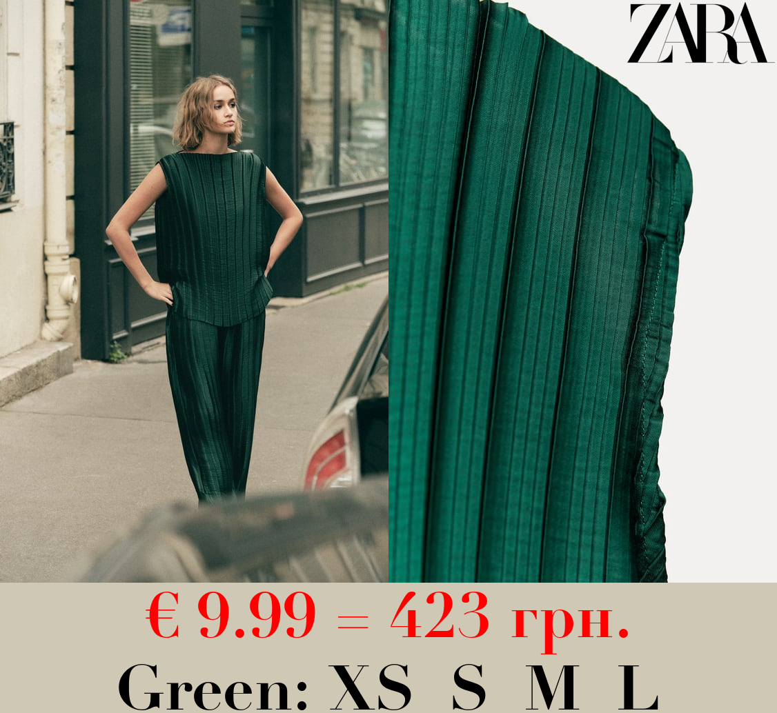 ZW COLLECTION PLEATED SHIRT