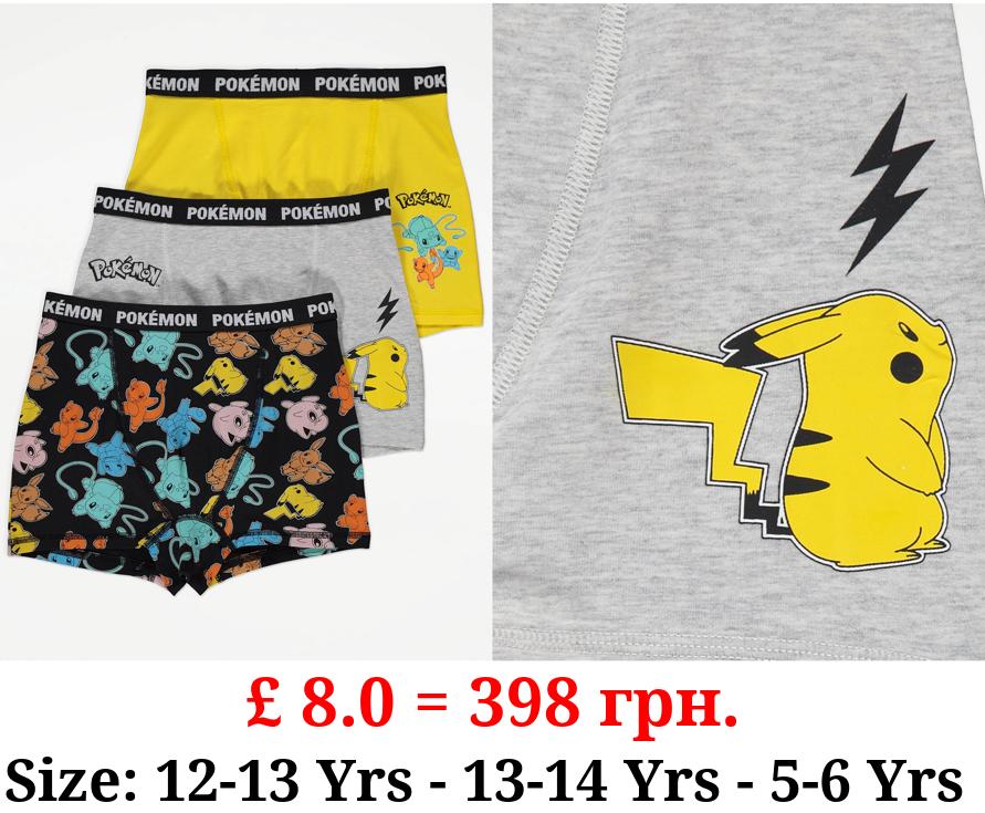 Pokémon Graphic Trunks 3 Pack