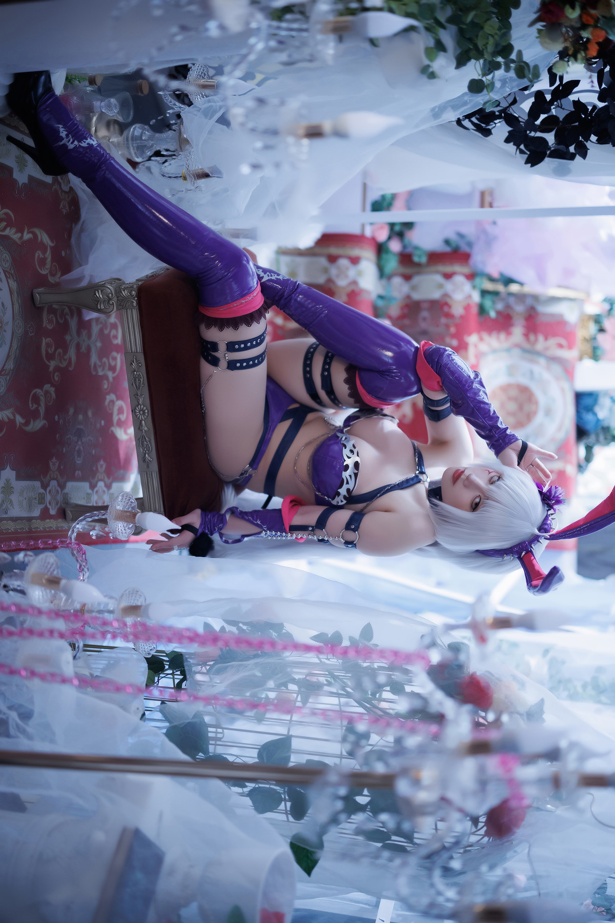 Cosplay Cien恩恩 黑贞兔女郎泳装 16