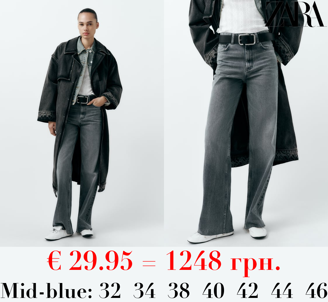 TRF HIGH-RISE WIDE-LEG JEANS