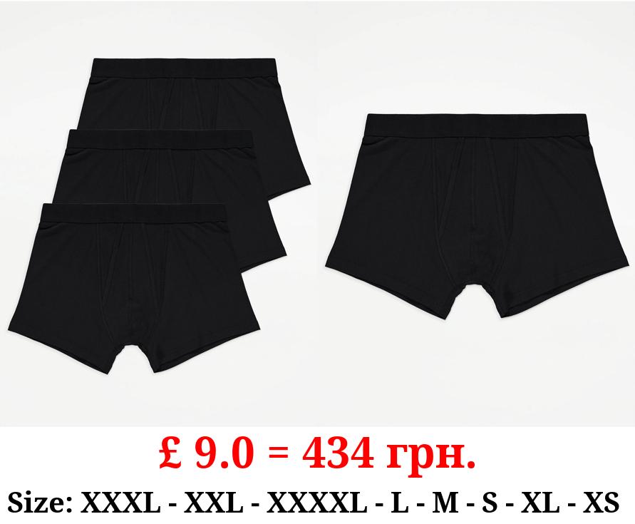 Black A-Front Trunks 3 Pack