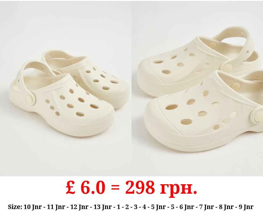 Cream Clogs