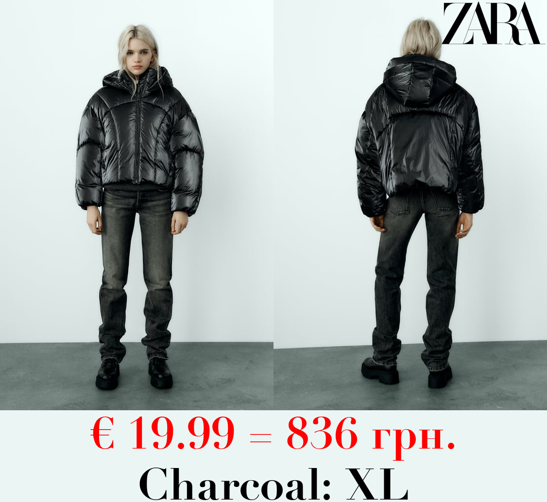 METALLIC PUFFER ANORAK