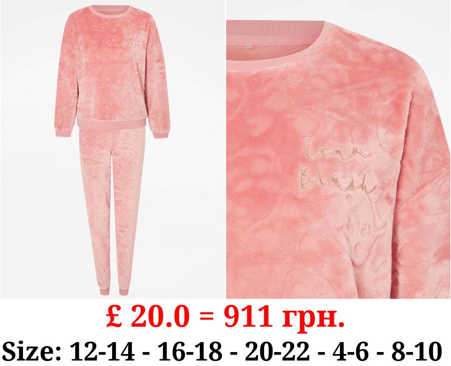 Children In Need Team Blush Fleece Long Sleeve Pyjamas