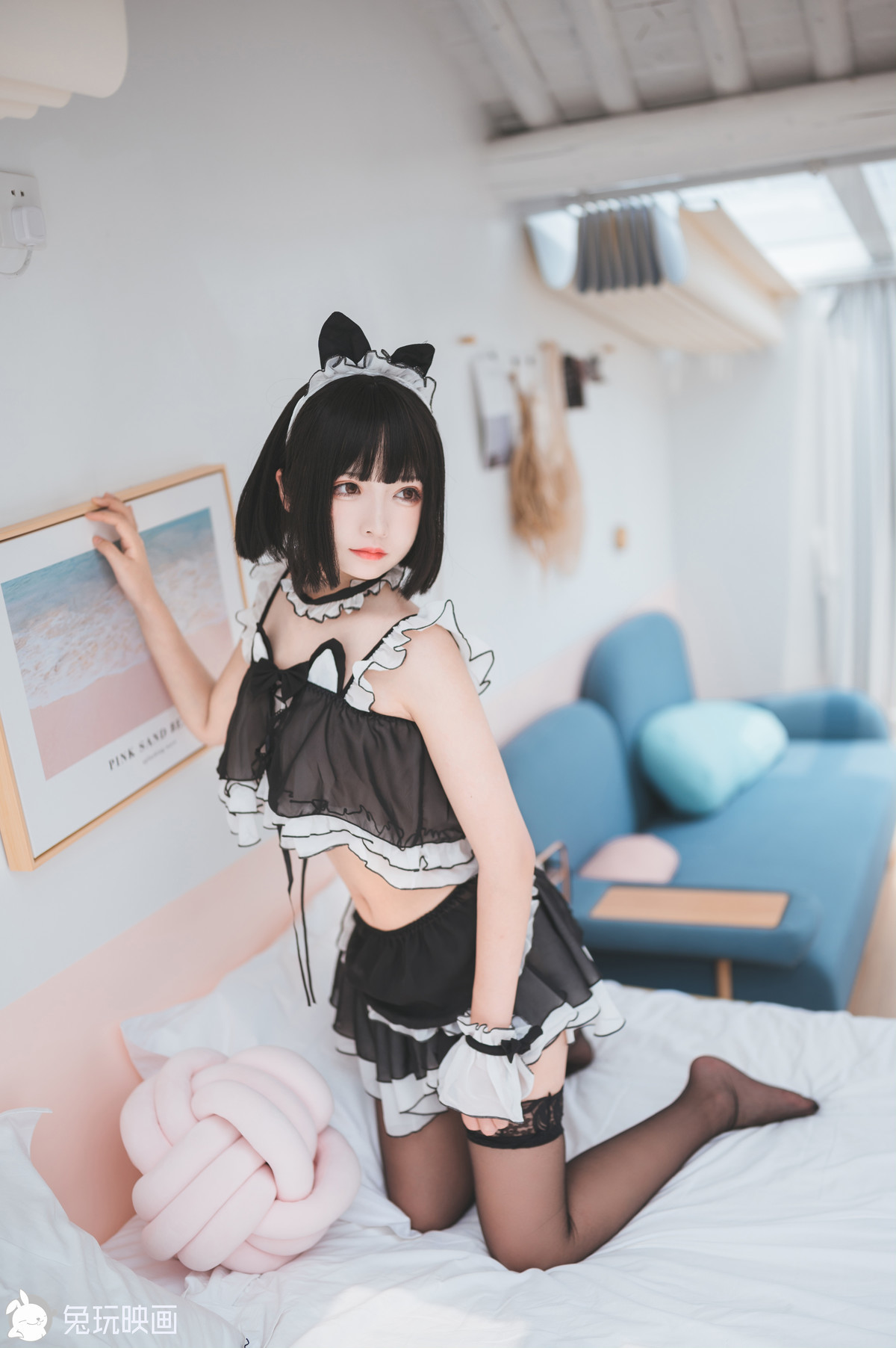 Cosplay 兔玩映画 黑丝猫耳 12
