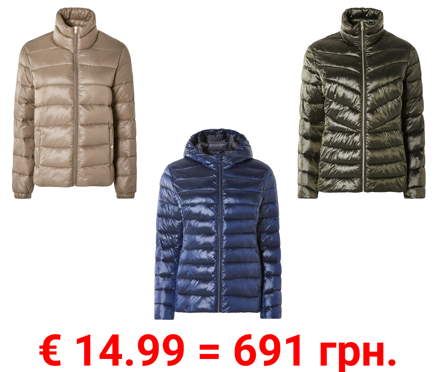 esmara® Damen Lightweight-Jacke, windabweisend