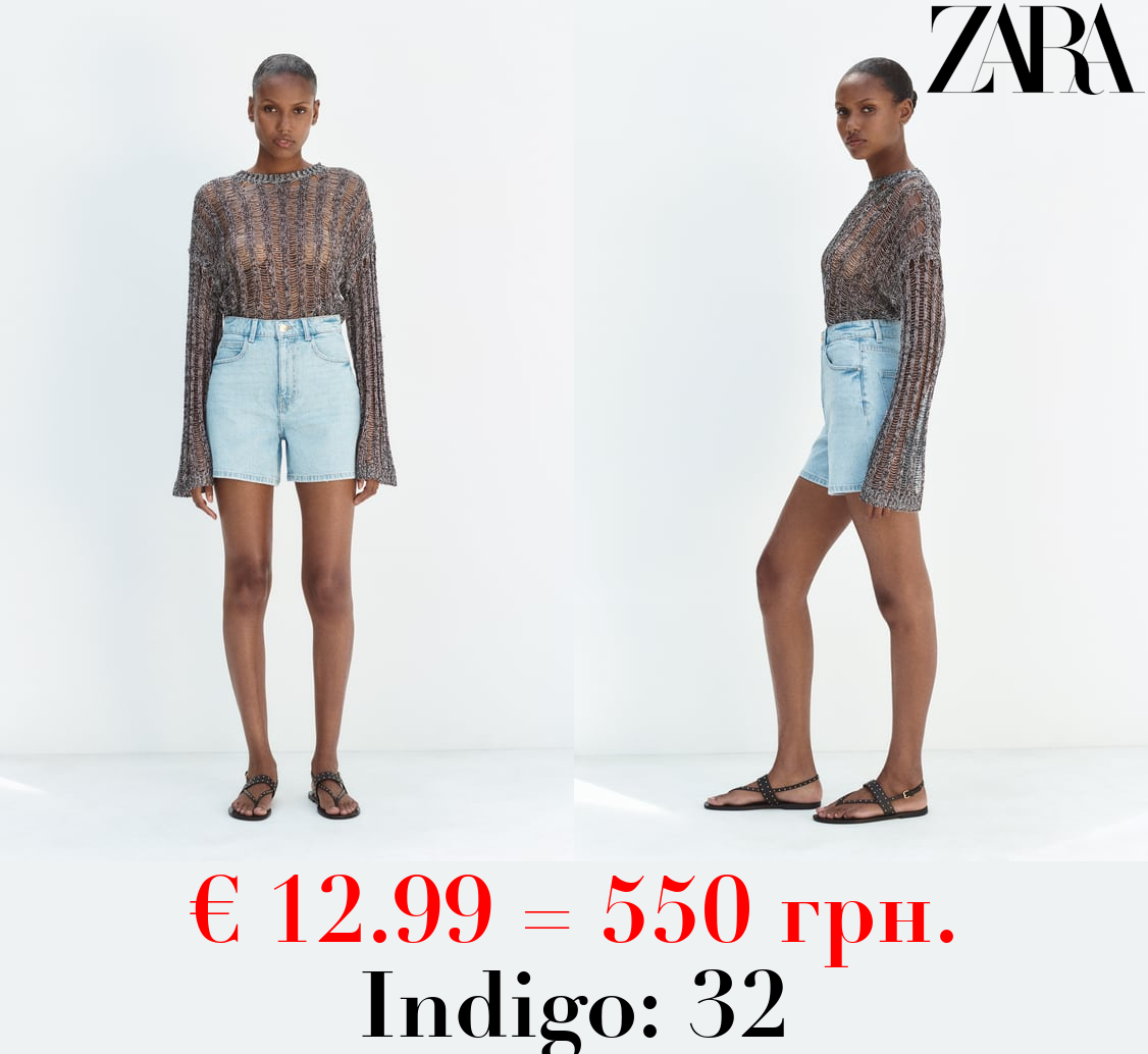 Z1975 DENIM MOM-FIT HIGH-WAIST SHORTS