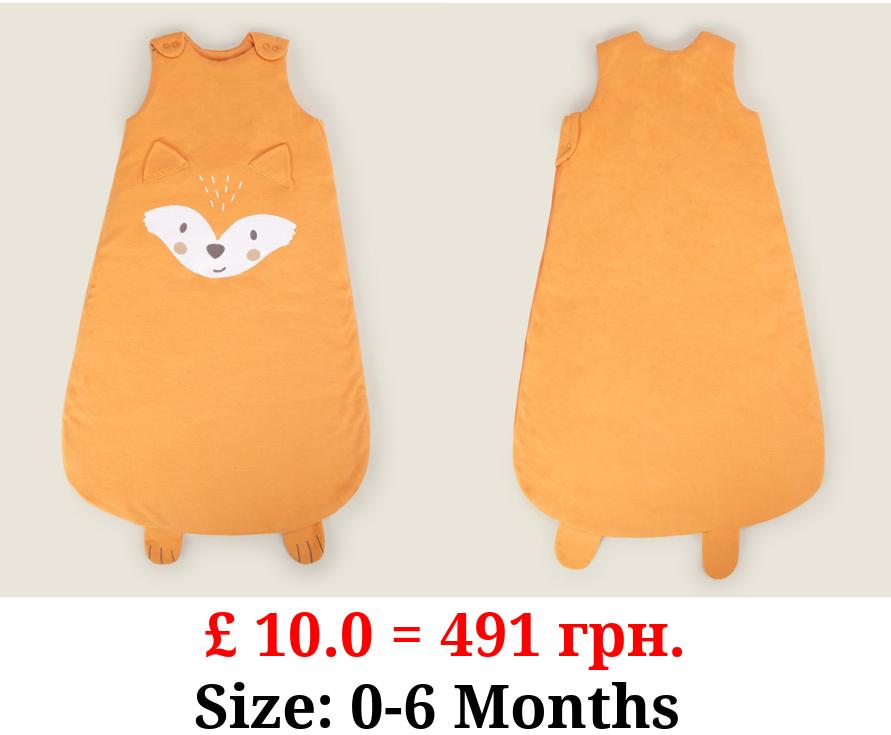 Orange 3D Fox Sleep Bag 2.5 Tog