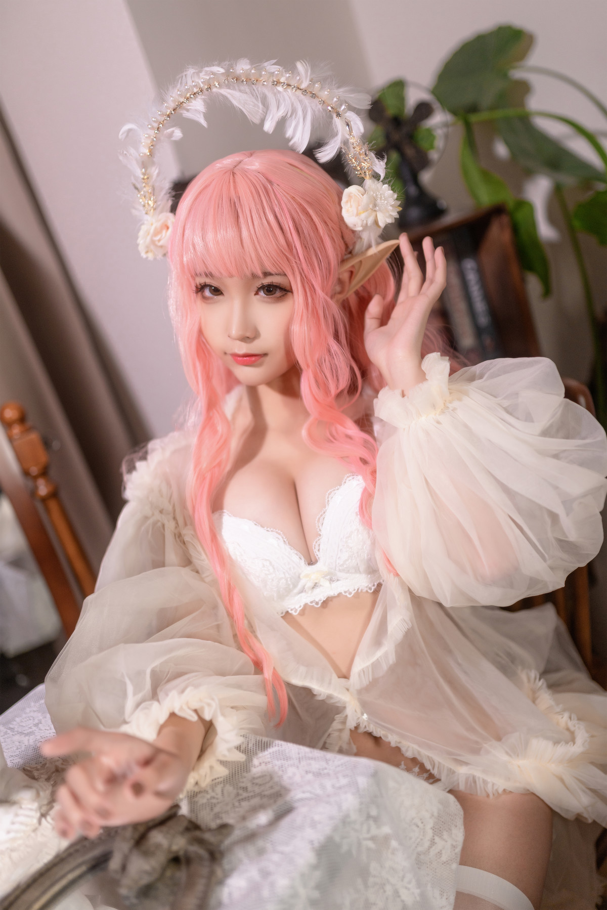 Cosplay 蠢沫沫Chunmomo 《尖耳国度》粉精灵 21