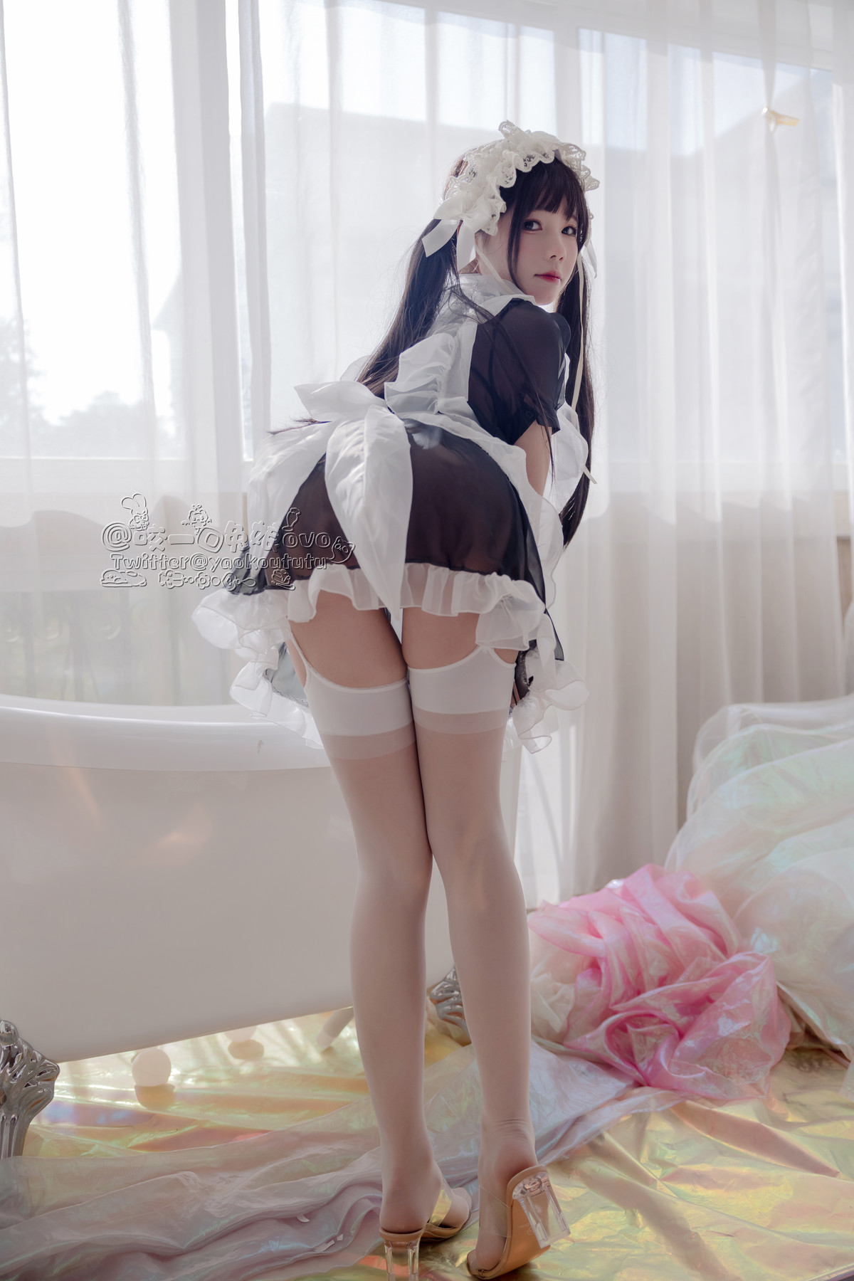 Cosplay 黏黏团子兔 黑白女仆 20