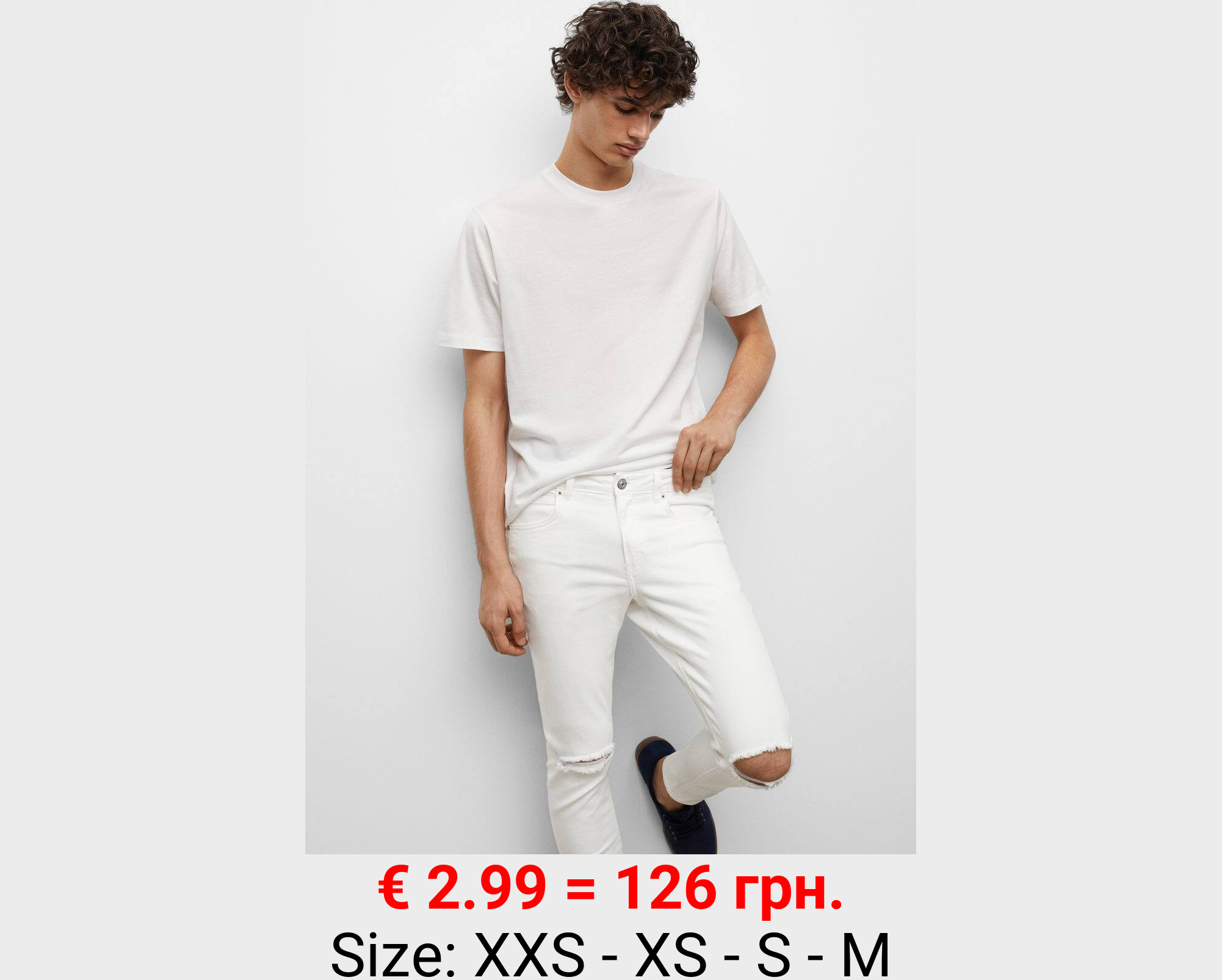 Jeans skinny rotos decorativos