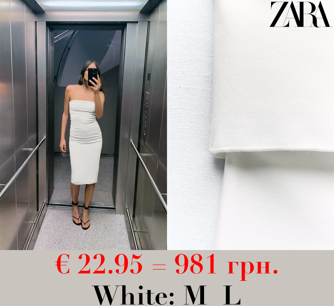 STRETCH KNIT OFF-THE-SHOULDER DRESS