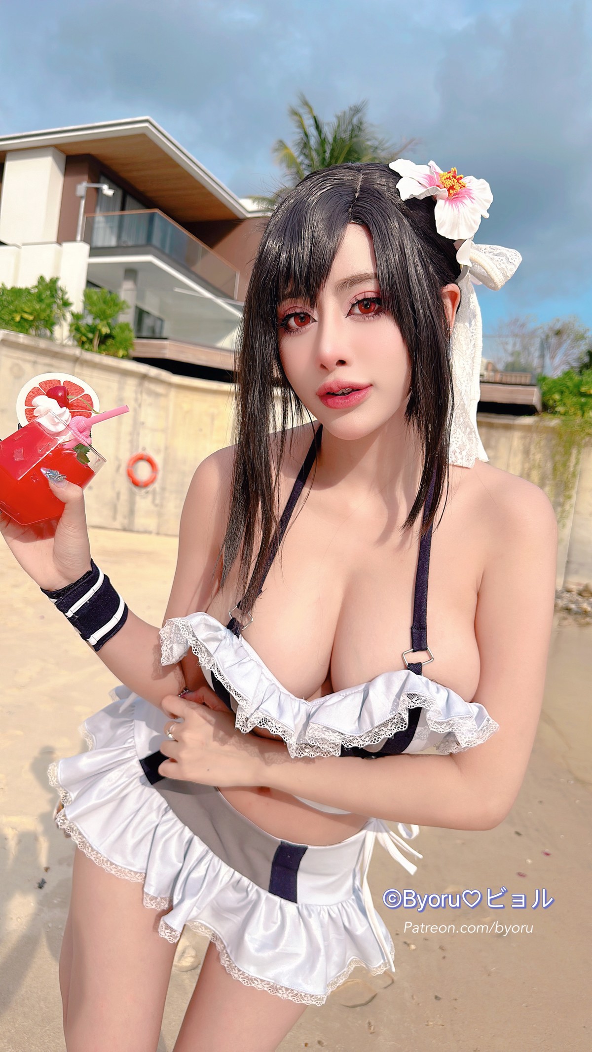 Cosplay 日本性感萝莉Byoru Tifa FF7r Bikini 43