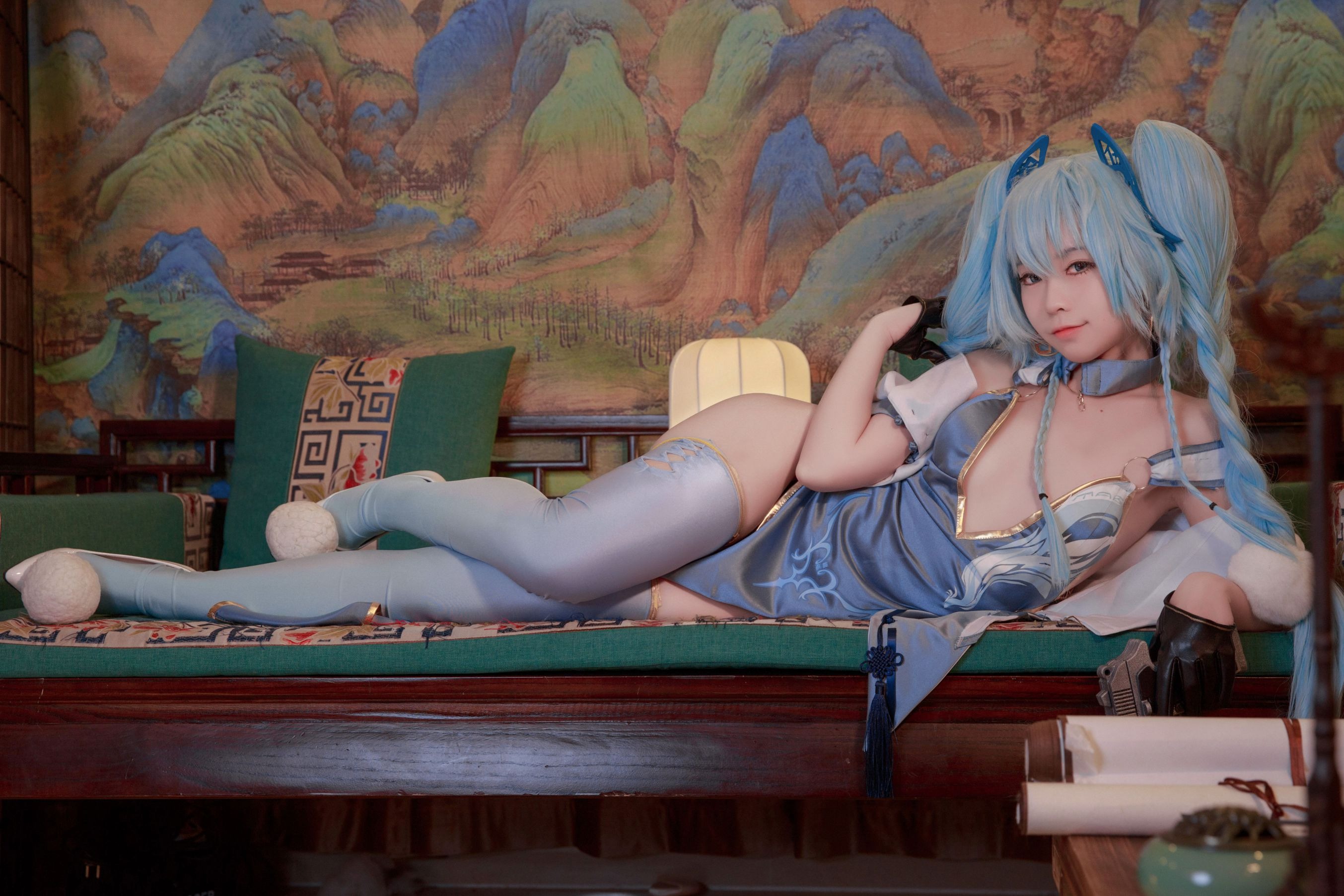 G44不会受伤-pa15旗袍 翠雀媚 [20P] 3
