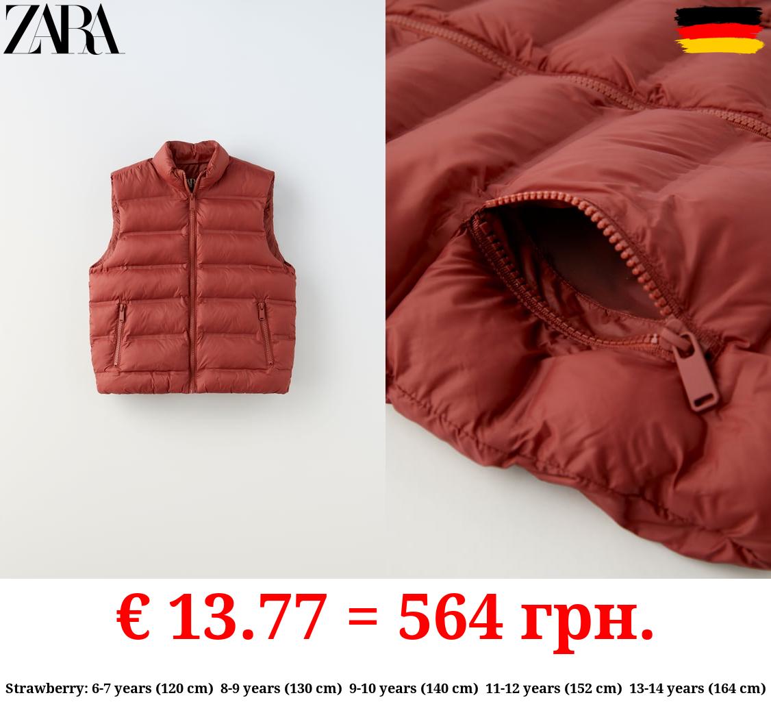 SOFT LIGHT PUFFER GILET WITH PADDING