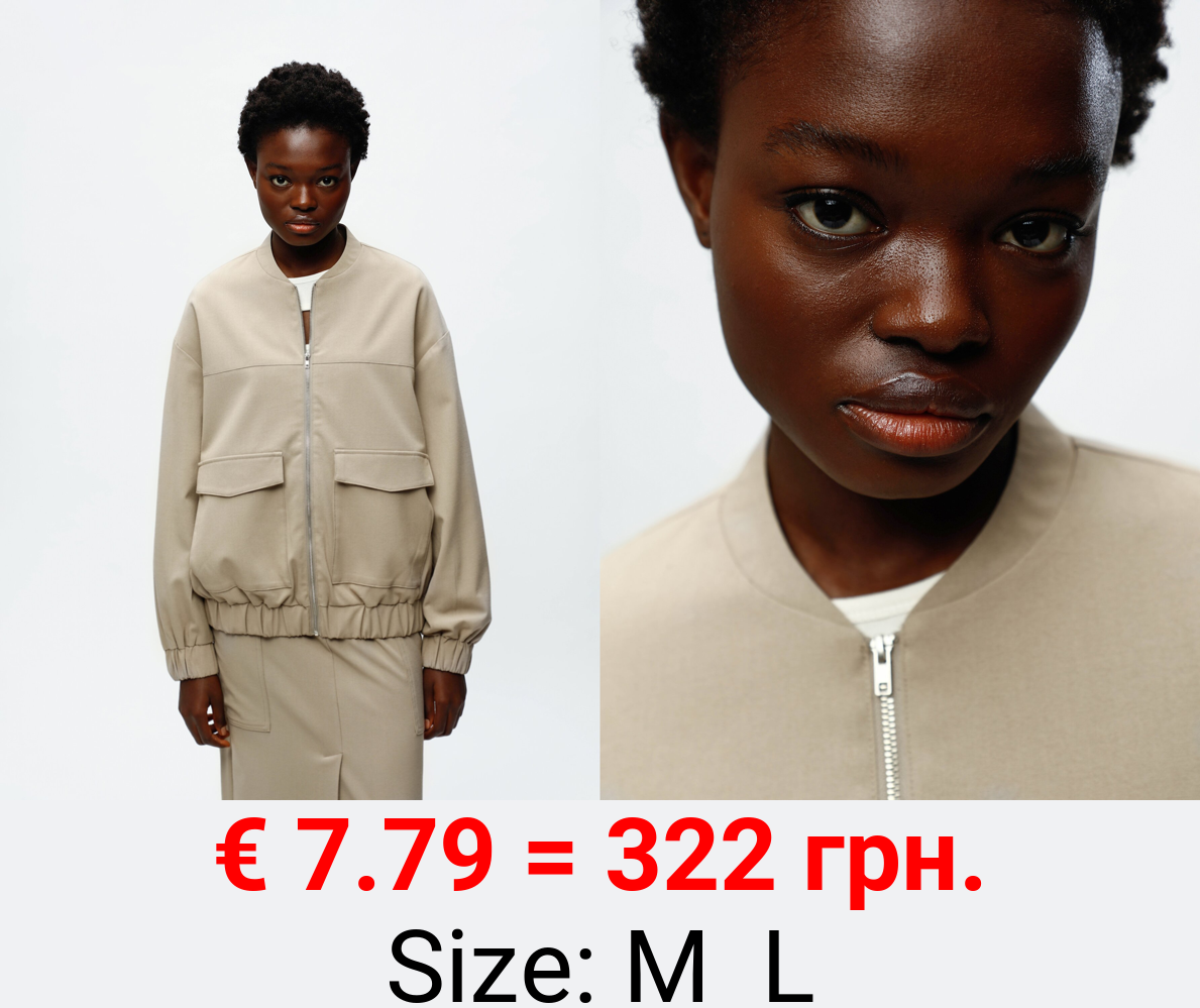 Utility bomber jacket