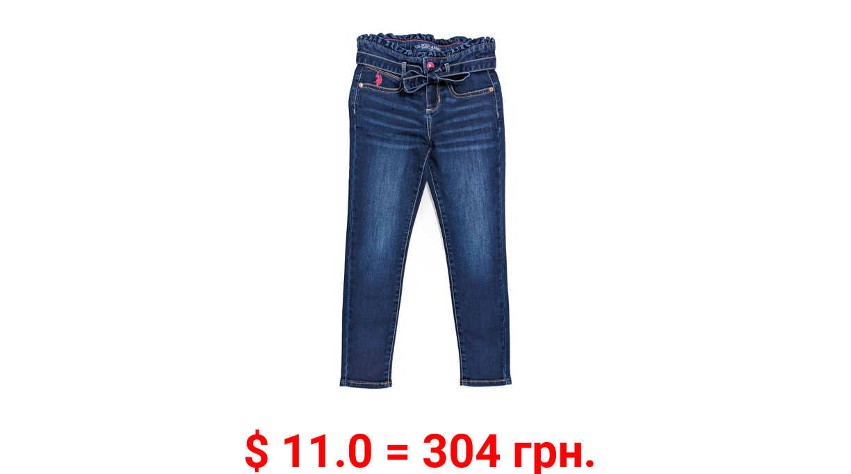 Us Polo Assn. Girls Paperbag Waist Skinny Jeans, Sizes 4-18