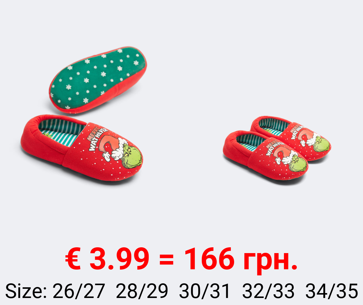 KIDS | GRINCH house slippers