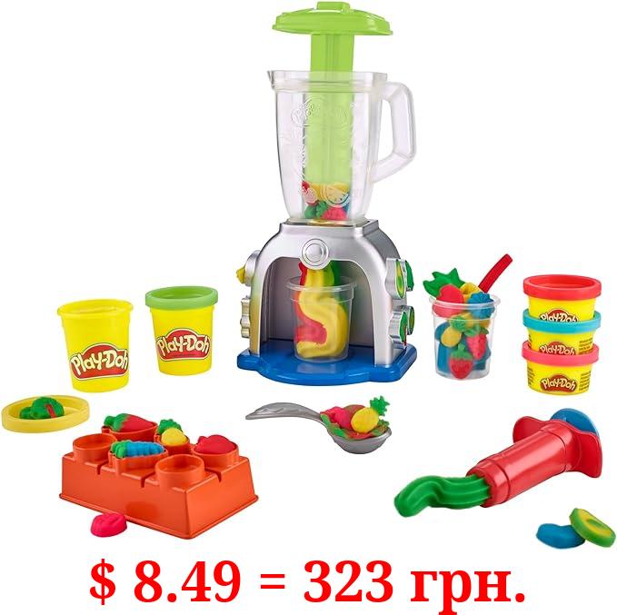 Play-Doh Swirlin' Smoothies Toy Blender Playset, Play Kitchen Appliances, Kids Arts and Crafts Toys for 3 Year Old Girls and Boys and Up