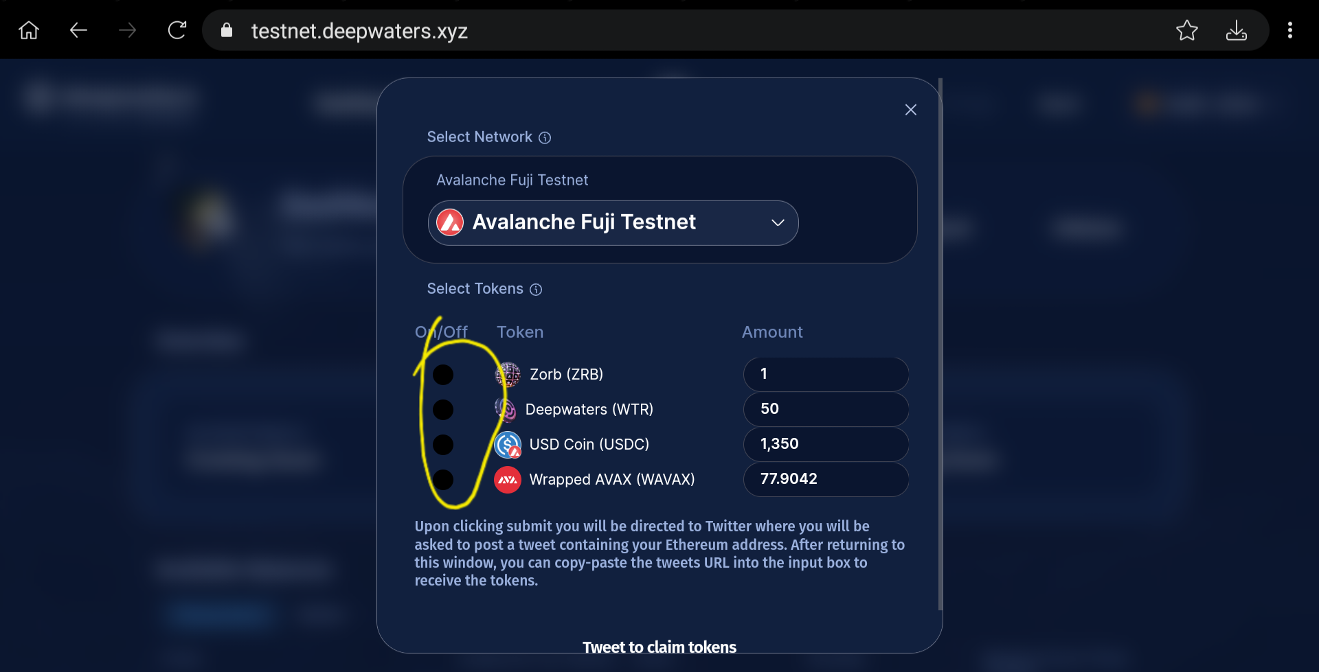 Simplified steps to deepwatersxyz V2 Telegraph