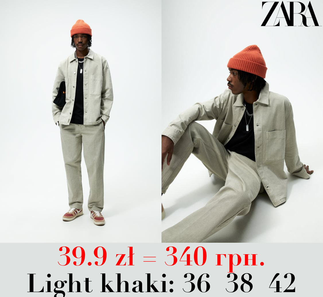 STRAIGHT FIT TROUSERS