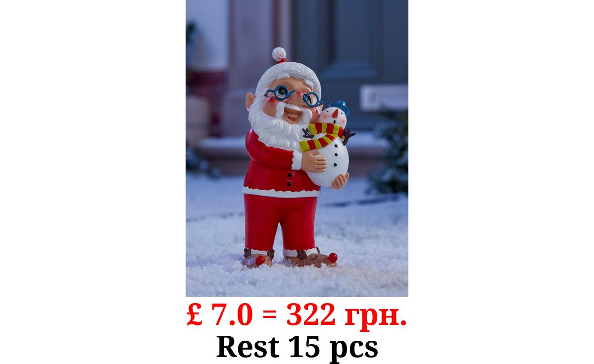 Santa with Snowman Christmas Gnome