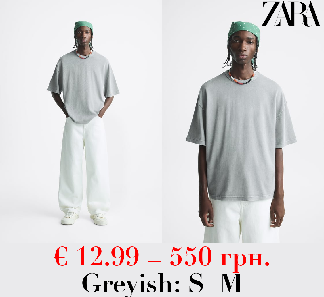 ACID WASH PRINT T-SHIRT