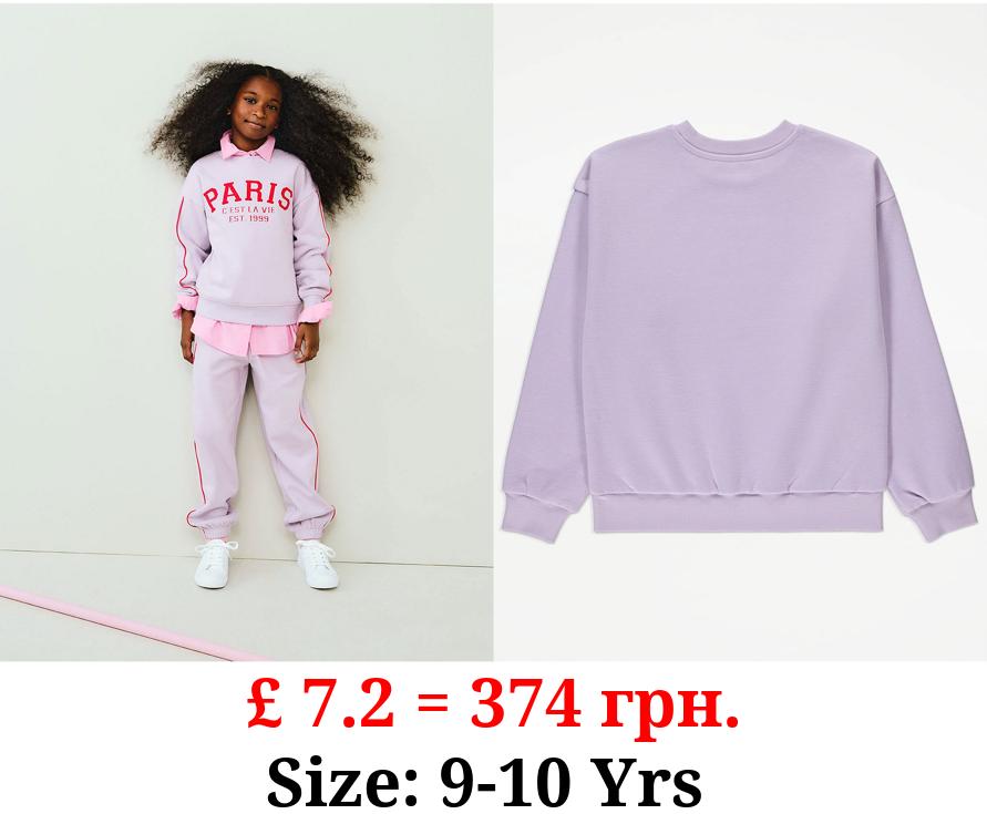Lilac Paris Sweatshirt and Joggers Outfit