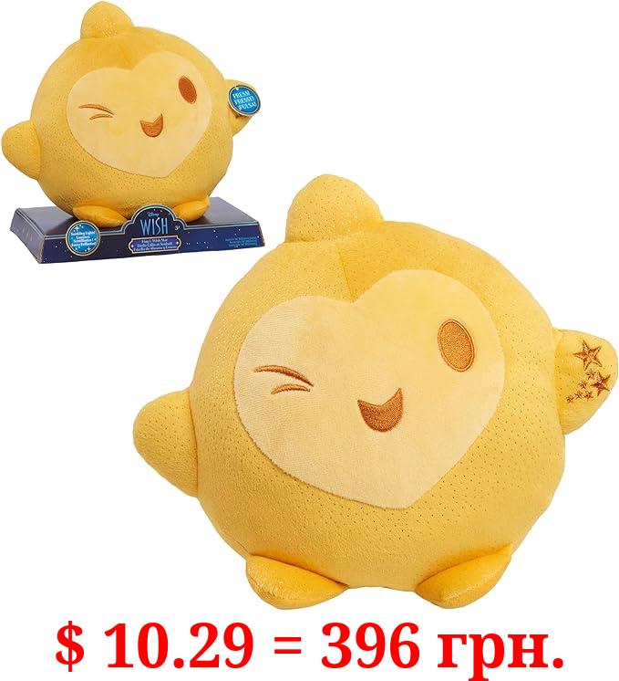 Disney Wish Hug & Wish Star 10-Inch Glowing Plush Star, Soothing Night Light, Officially Licensed Kids Toys for Ages 3 Up by Just Play