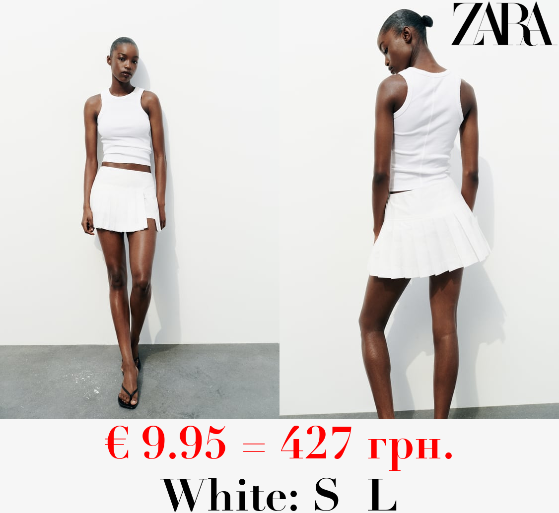 FADED-EFFECT RIB T-SHIRT