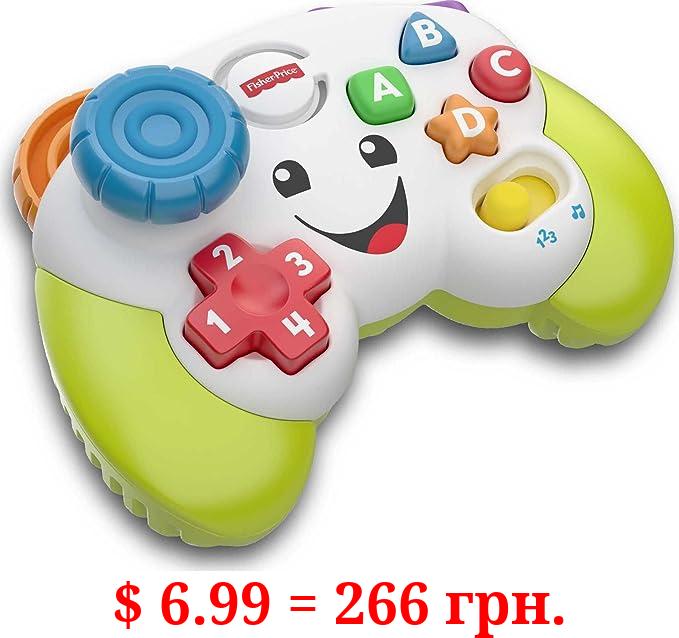 Fisher-Price Laugh & Learn Baby & Toddler Toy Game & Learn Controller Pretend Video Game with Music Lights & Activities Ages 6+ Months