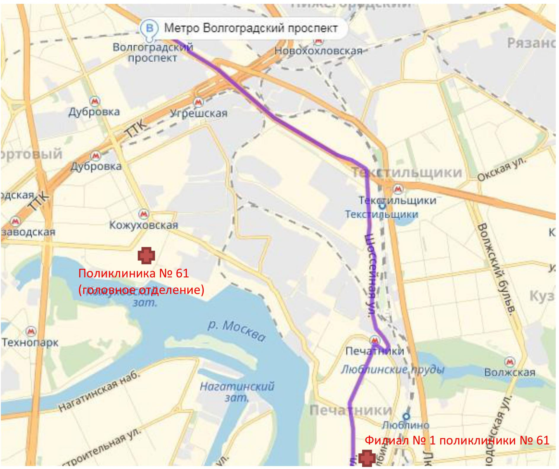 Карта метро волгоградский